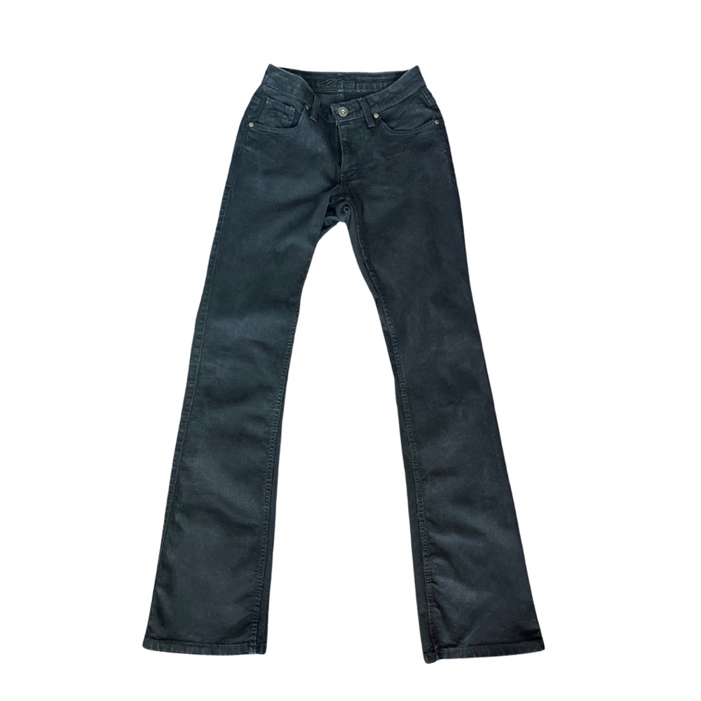 PZI JEANS BY LISA RAYE || FIT & FLARE JEANS || BLACK DENIM || SIZE 4